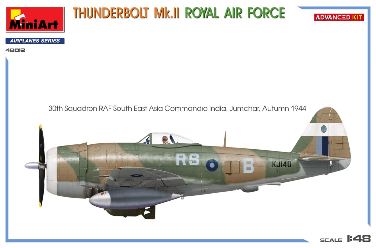 Zdjęcie dodatkowe produktu Thunderbolt Mk.ii. Royal Air Force. Advanced Kit 1:48 MiniArt 48012