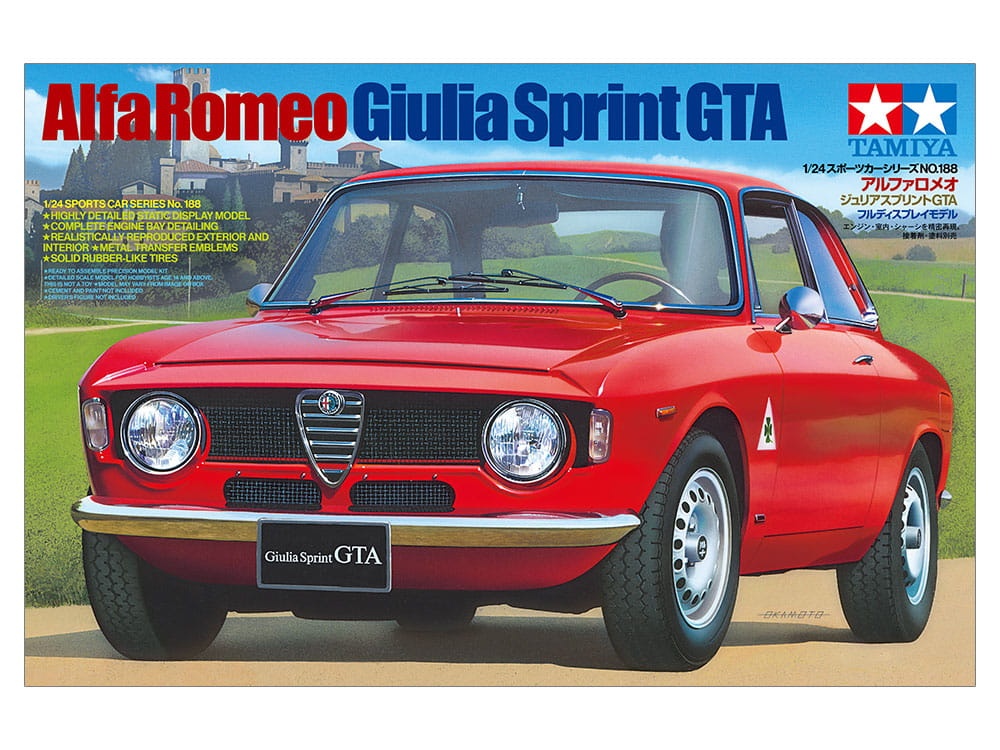 Zdjęcie główne produktu Alfa Romeo Giulia Sprint GTA 1:24 Tamiya 24188