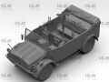 Zdjęcie dodatkowe produktu Kfz.70 with MG 34 1:35 ICM 35502
