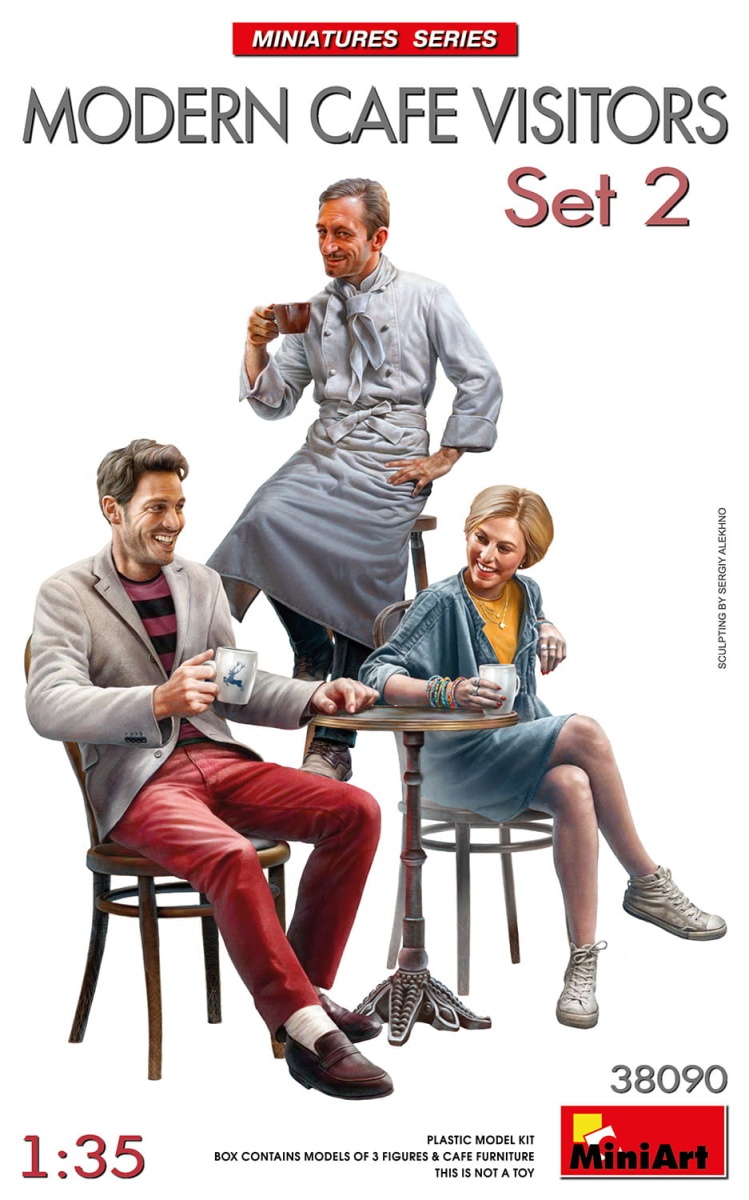 Zdjęcie główne produktu Modern Cafe Visitors Set 2 1:35 MiniArt 38090