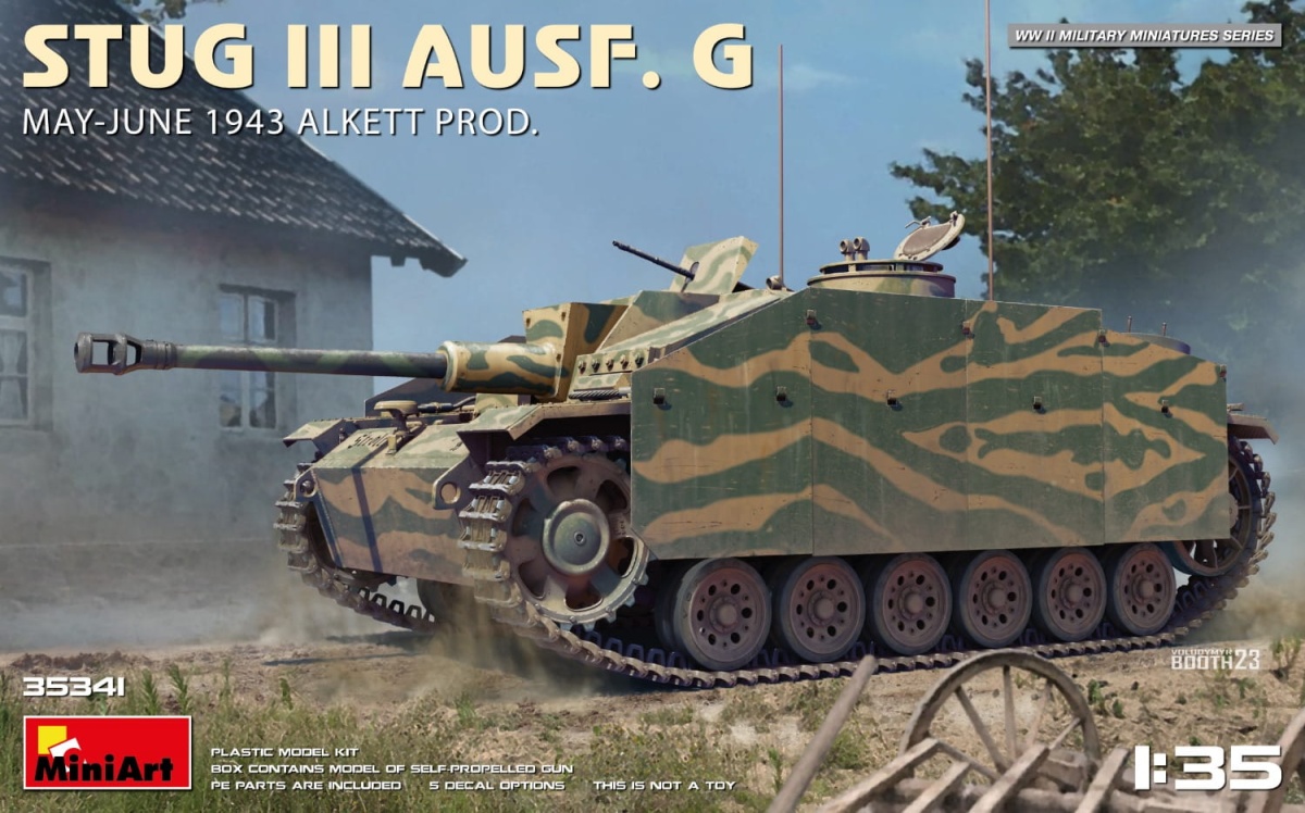 Zdjęcie główne produktu Stug III Ausf. G May-june 1943 Alkett Prod. 1:35 MiniArt 35341