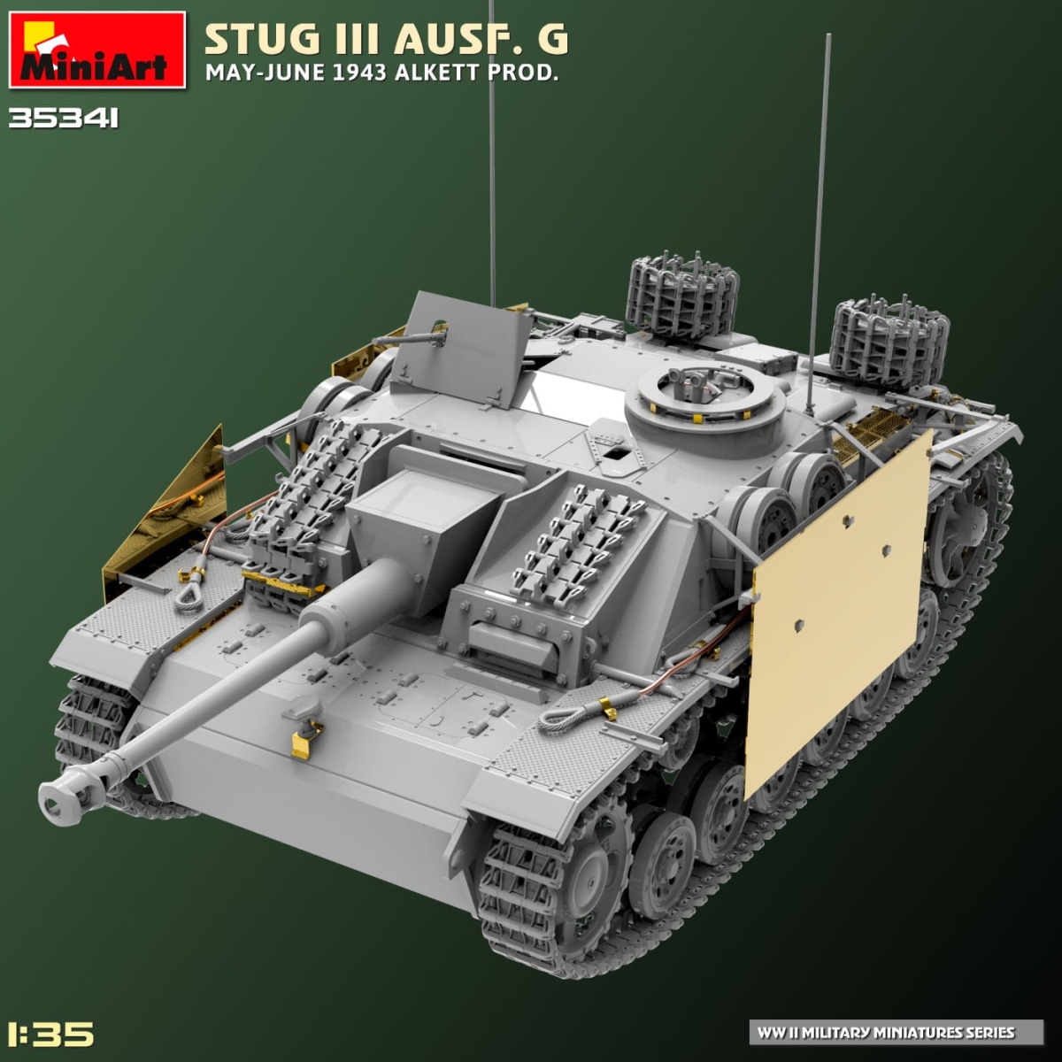 Zdjęcie dodatkowe produktu Stug III Ausf. G May-june 1943 Alkett Prod. 1:35 MiniArt 35341