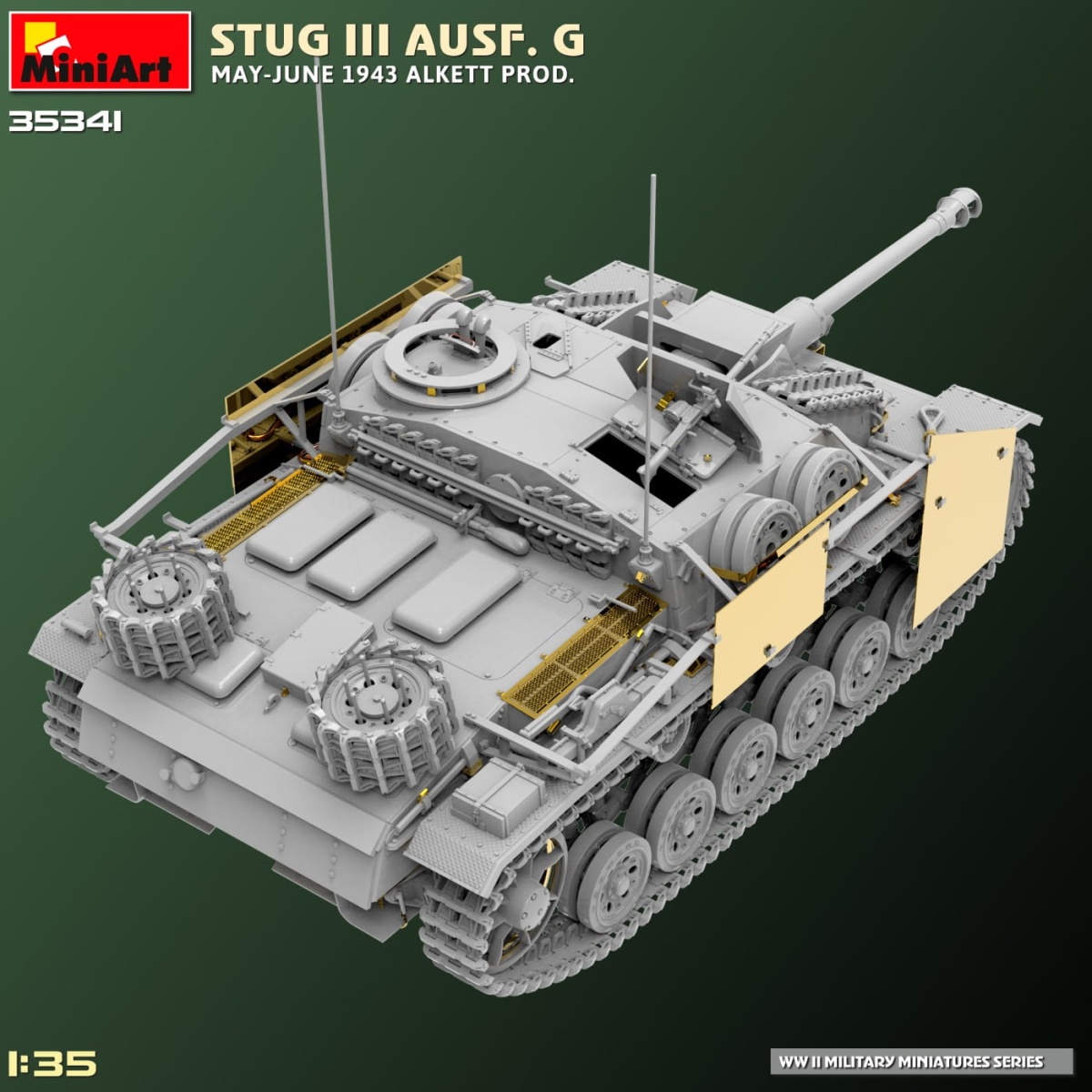 Zdjęcie dodatkowe produktu Stug III Ausf. G May-june 1943 Alkett Prod. 1:35 MiniArt 35341