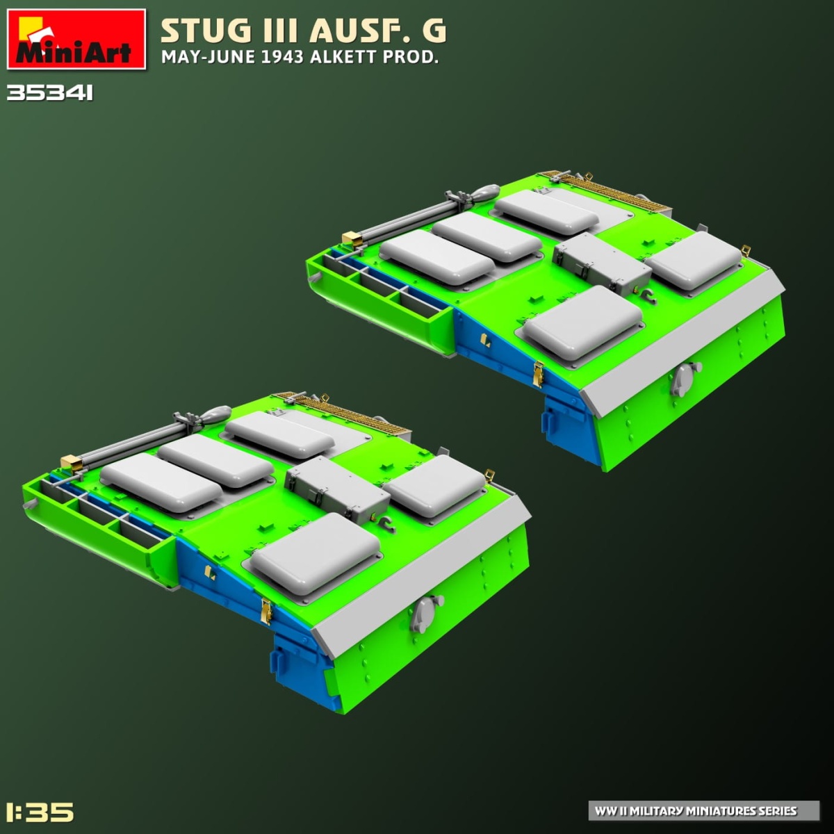 Zdjęcie dodatkowe produktu Stug III Ausf. G May-june 1943 Alkett Prod. 1:35 MiniArt 35341