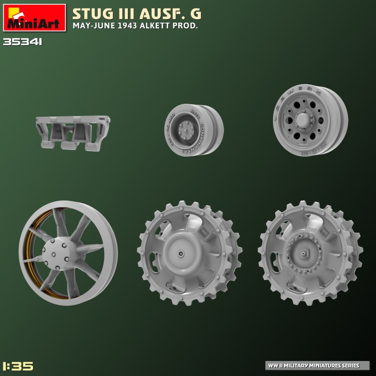 Zdjęcie dodatkowe produktu Stug III Ausf. G May-june 1943 Alkett Prod. 1:35 MiniArt 35341