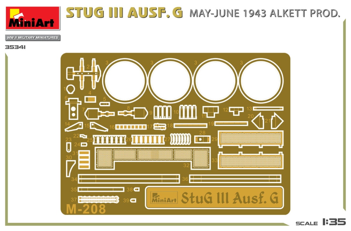 Zdjęcie dodatkowe produktu Stug III Ausf. G May-june 1943 Alkett Prod. 1:35 MiniArt 35341