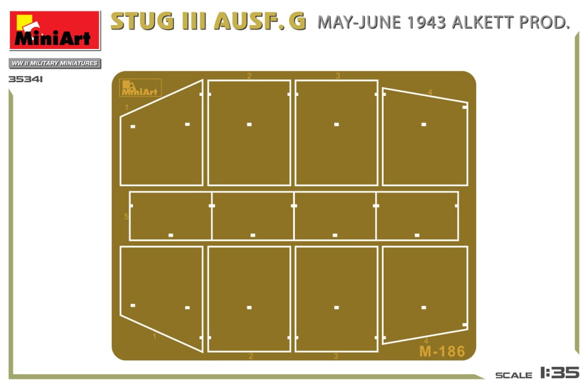Zdjęcie dodatkowe produktu Stug III Ausf. G May-june 1943 Alkett Prod. 1:35 MiniArt 35341