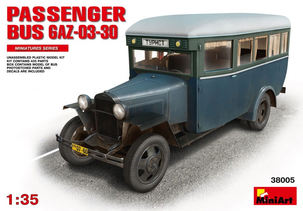 Zdjęcie główne produktu Passenger Bus Gaz-03-30 1:35 MiniArt 38005