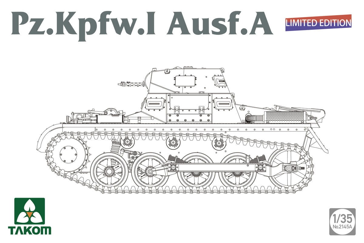 Zdjęcie główne produktu Pz.Kpfw.I Ausf.A (Limited Edition) 1:35 Takom 2145A