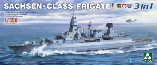 Sachsen-Class Frigate (3in1) 1:350 Takom 6001