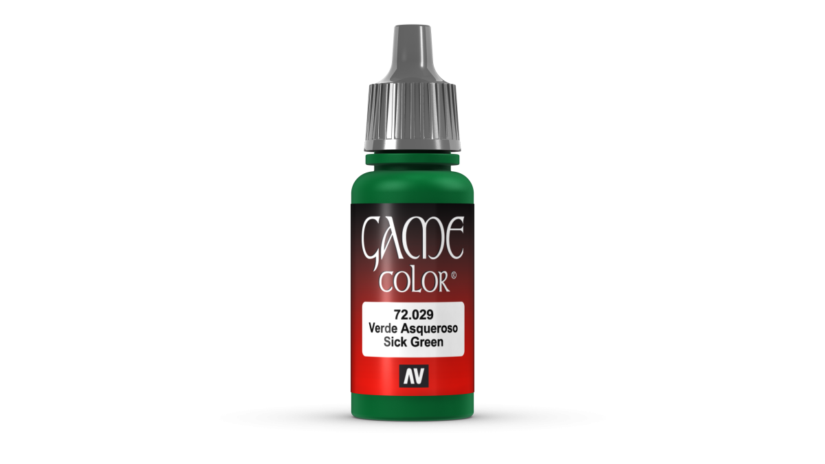 Zdjęcie dodatkowe produktu Vallejo 72029 Sick Green Game Color Farba