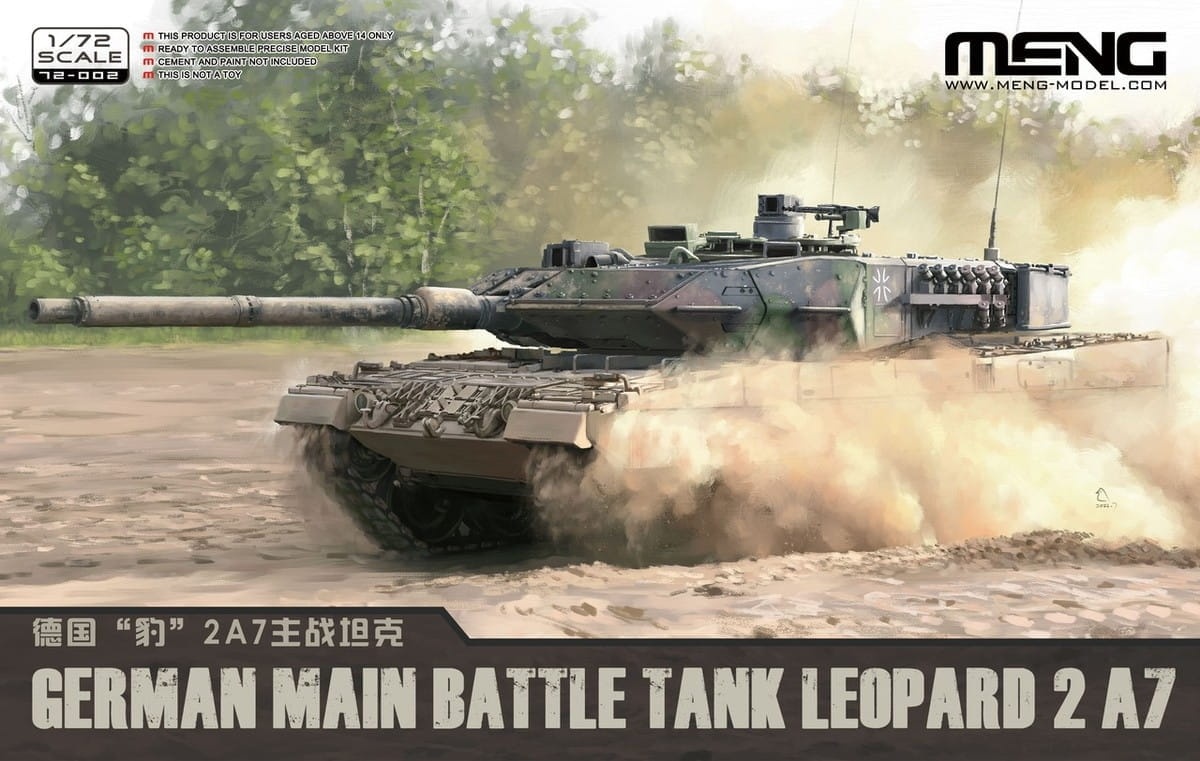 Zdjęcie główne produktu German Main Battle Tank Leopard 2 A7 1:72 Meng 72002