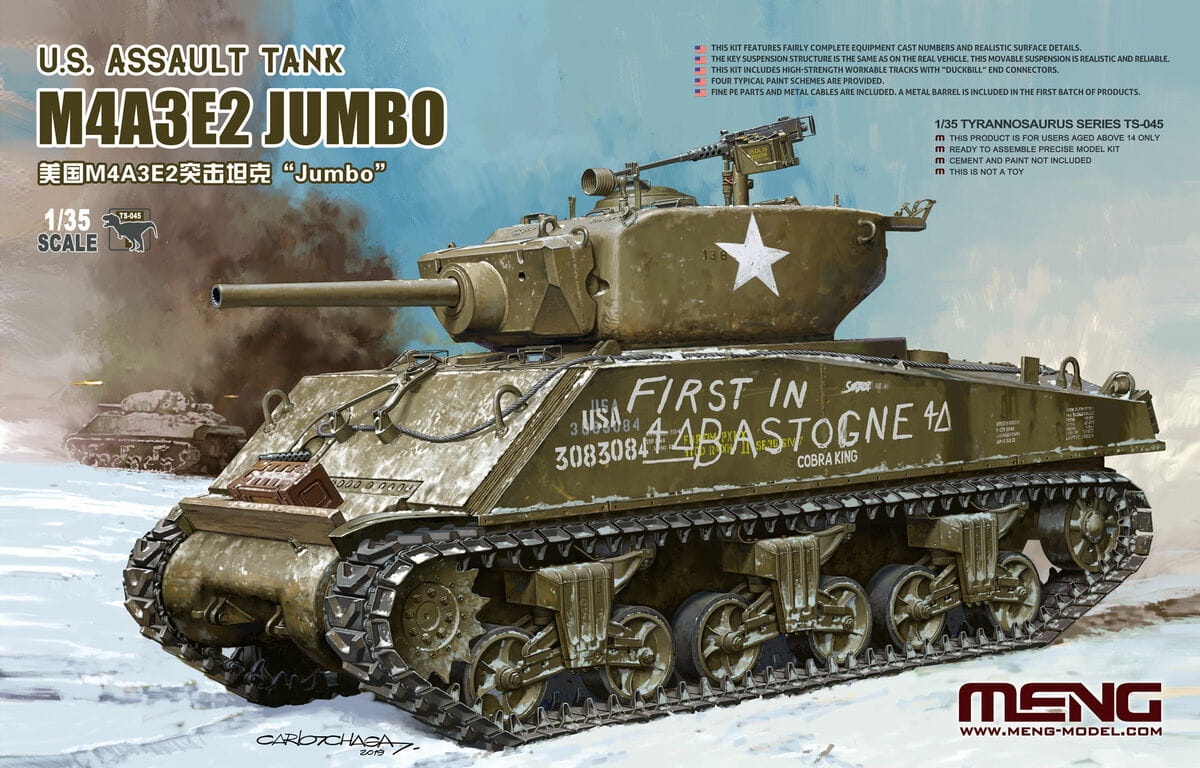 Zdjęcie główne produktu US Assault Tank M4A3E2 Jumbo 1:35 Meng TS045