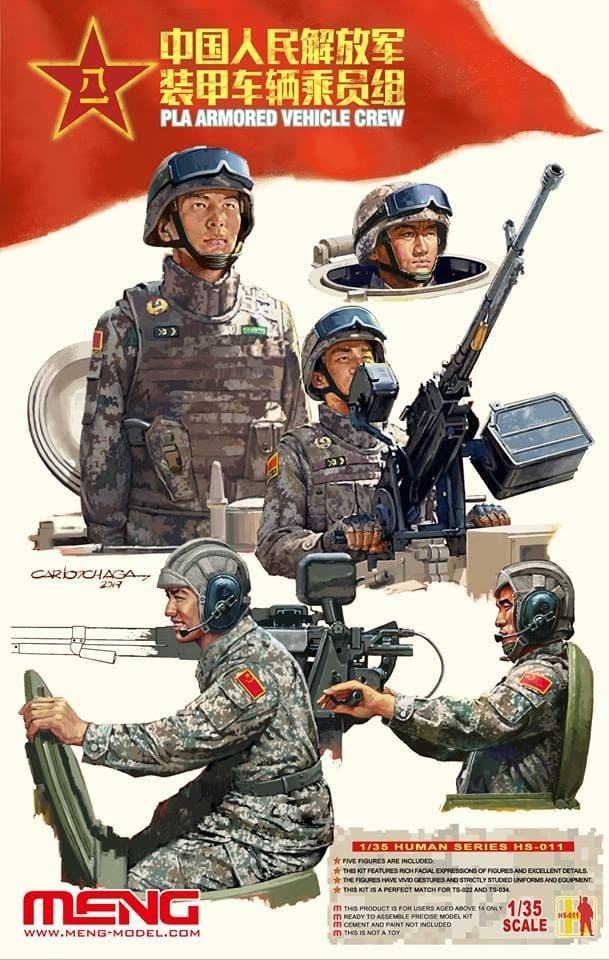 Zdjęcie główne produktu PLA Armored Vehicle Crew 1:35 Meng HS011