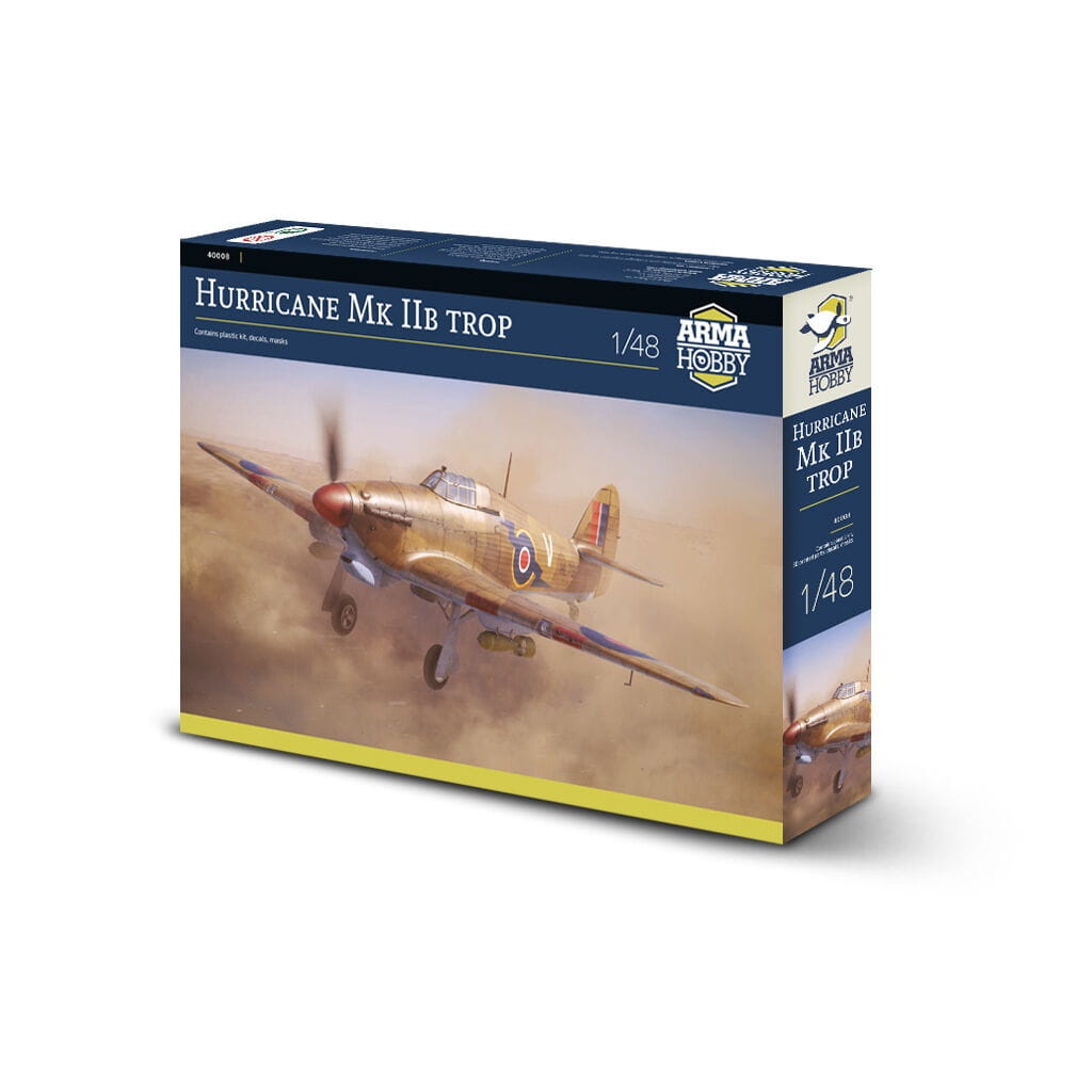 Zdjęcie główne produktu Hurricane Mk IIB Trop 1:48 Arma Hobby 40008