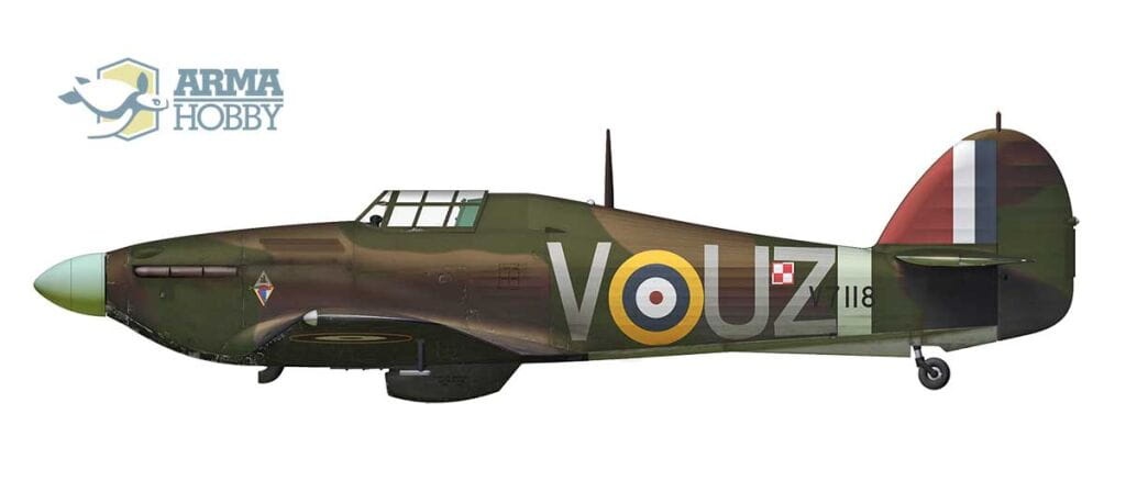 Zdjęcie dodatkowe produktu Hurricane Mk I Allied Squadrons Limited Edition 1:72 Arma Hobby 70024