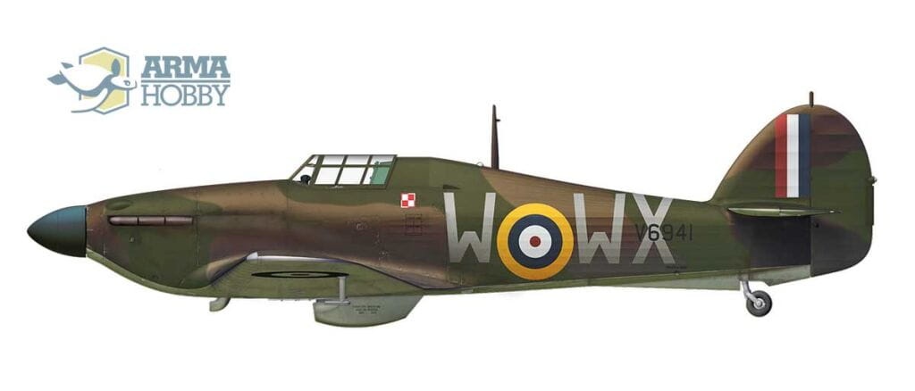 Zdjęcie dodatkowe produktu Hurricane Mk I Allied Squadrons Limited Edition 1:72 Arma Hobby 70024