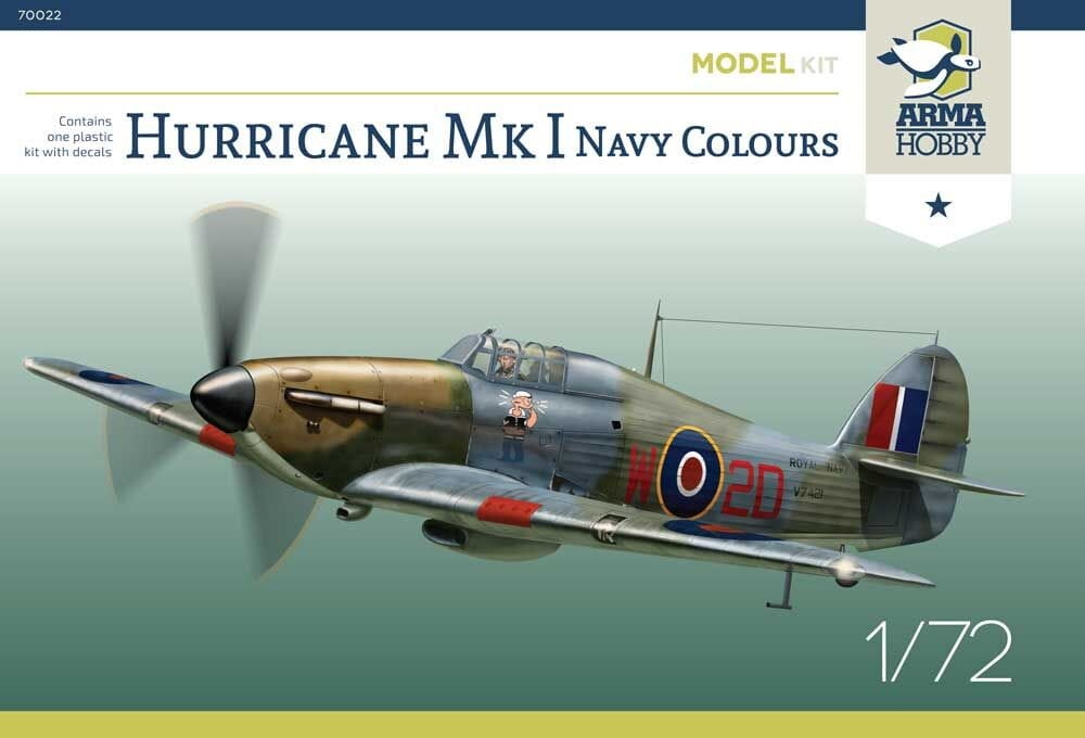 Zdjęcie dodatkowe produktu Hurricane Mk I Navy Colours 1:72 Arma Hobby 70022