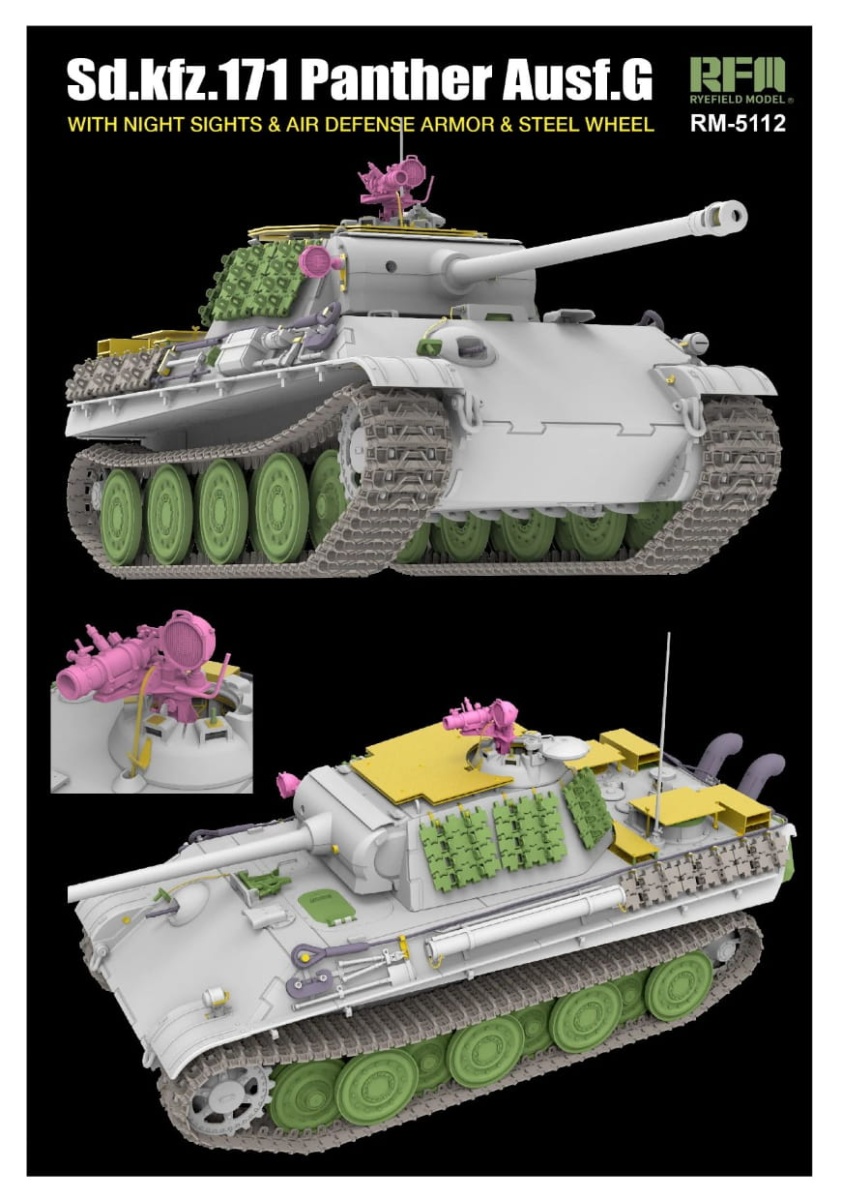 Zdjęcie dodatkowe produktu Sd.Kfz.171 Panther G 1:35 Rye Field Model 5112