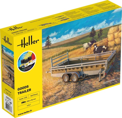 Goods Trailer STARTER KIT 1:24 Heller 56778