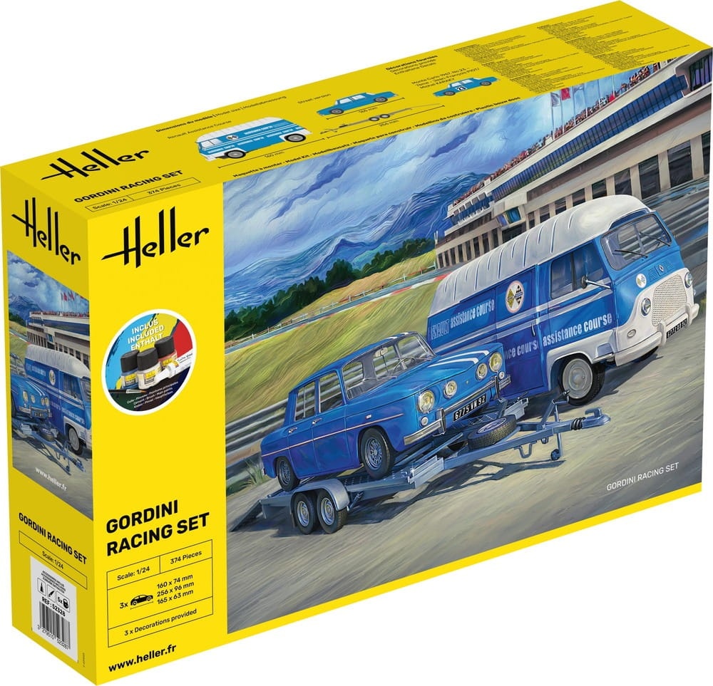 Zdjęcie główne produktu Gordini Racing Set STARTER KIT 1:24 Heller 52328