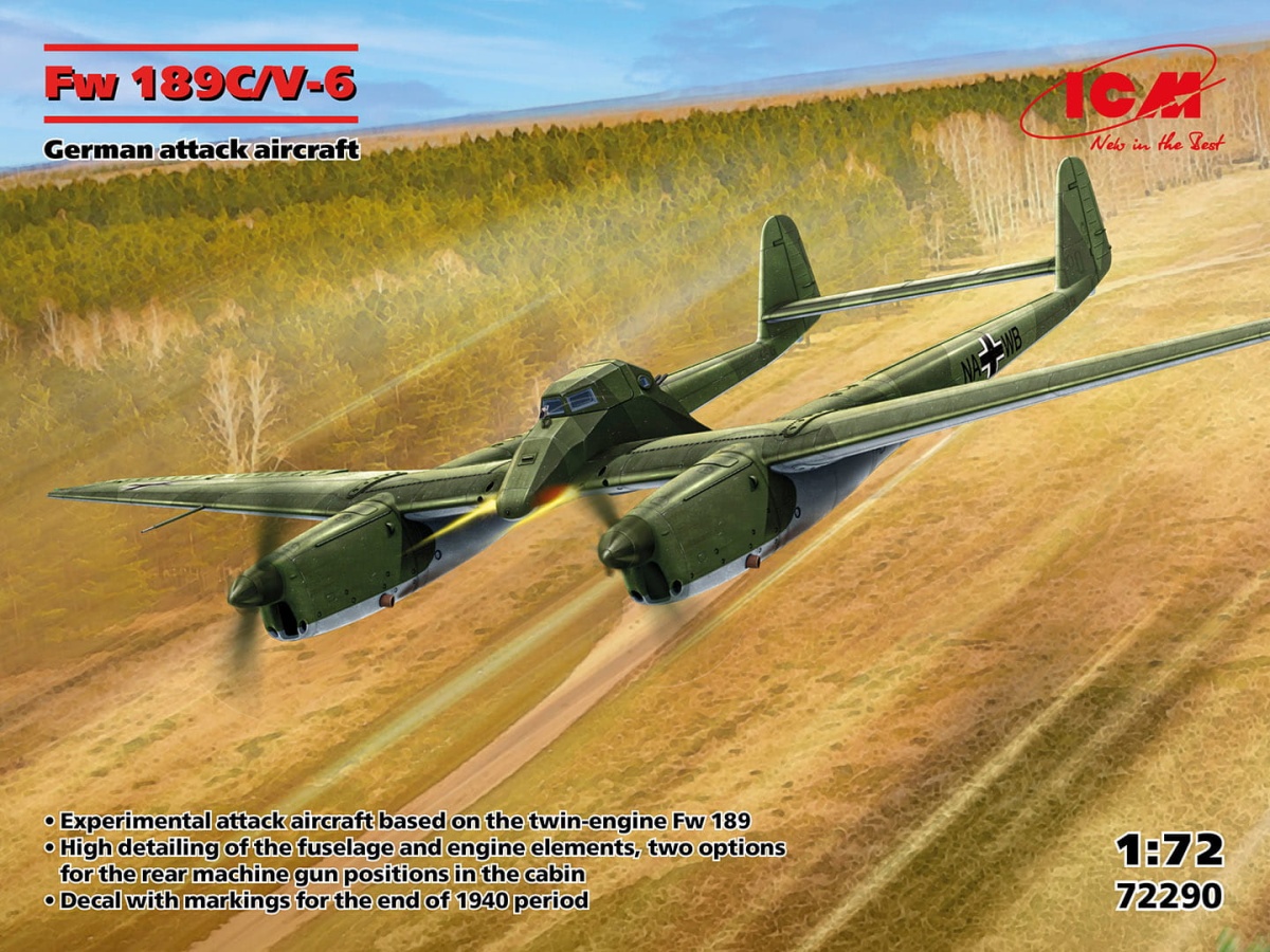 Zdjęcie główne produktu Fw 189C/V-6 1:72 ICM 72290