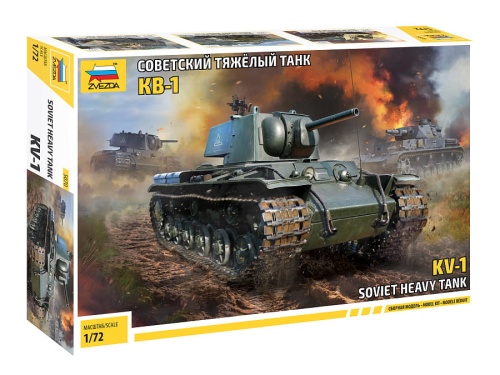 Radziecki czołg ciężki KV-1 1:72 Zvezda 5070