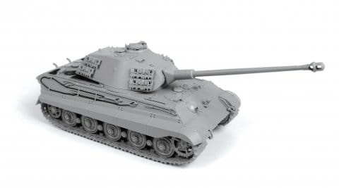 Zdjęcie dodatkowe produktu Pz. Kpfw. VI Tiger II Ausf. B (Porsche Turret) 1:35 Zvezda 3616