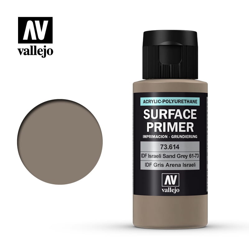 Zdjęcie główne produktu Vallejo 73614 IDF Israeli Sand Grey (61-73) Surface Primer Podkład Farba 60ml