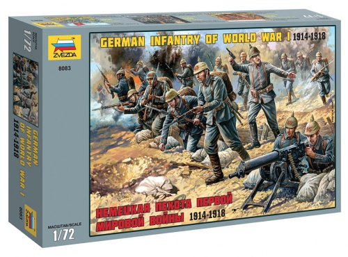 Niemiecka piechota podczas pierwszej wojny światowej 1:72 Zvezda 8083