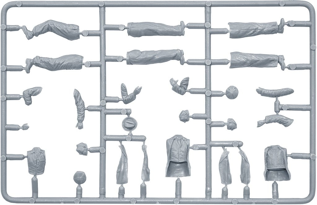 Zdjęcie dodatkowe produktu French Civilians 30-40s. Resin Heads 1:35 MiniArt 38037