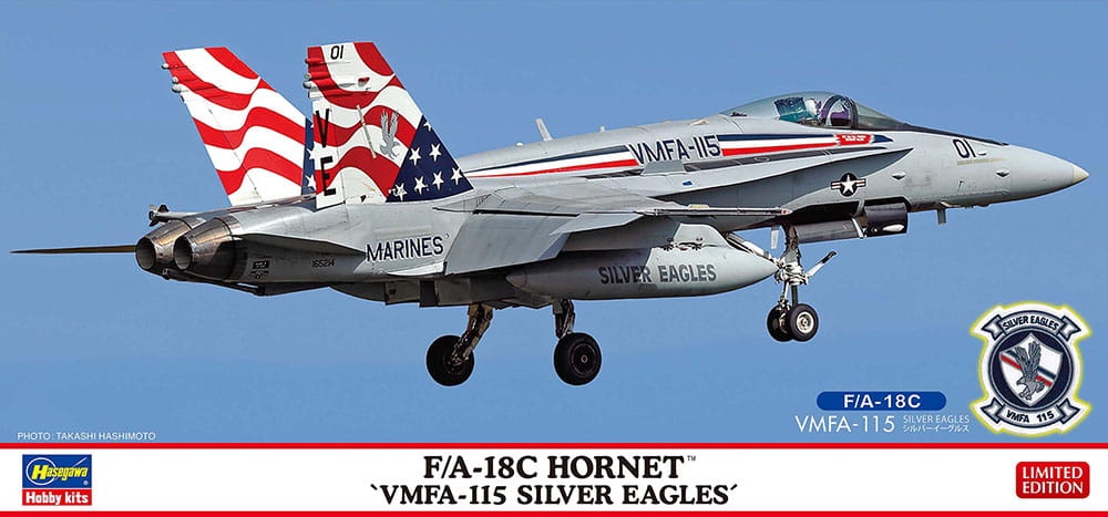 Zdjęcie główne produktu F/A-18C Hornet VMFA-115 Silver Eagles 1:72 Hasegawa 02471