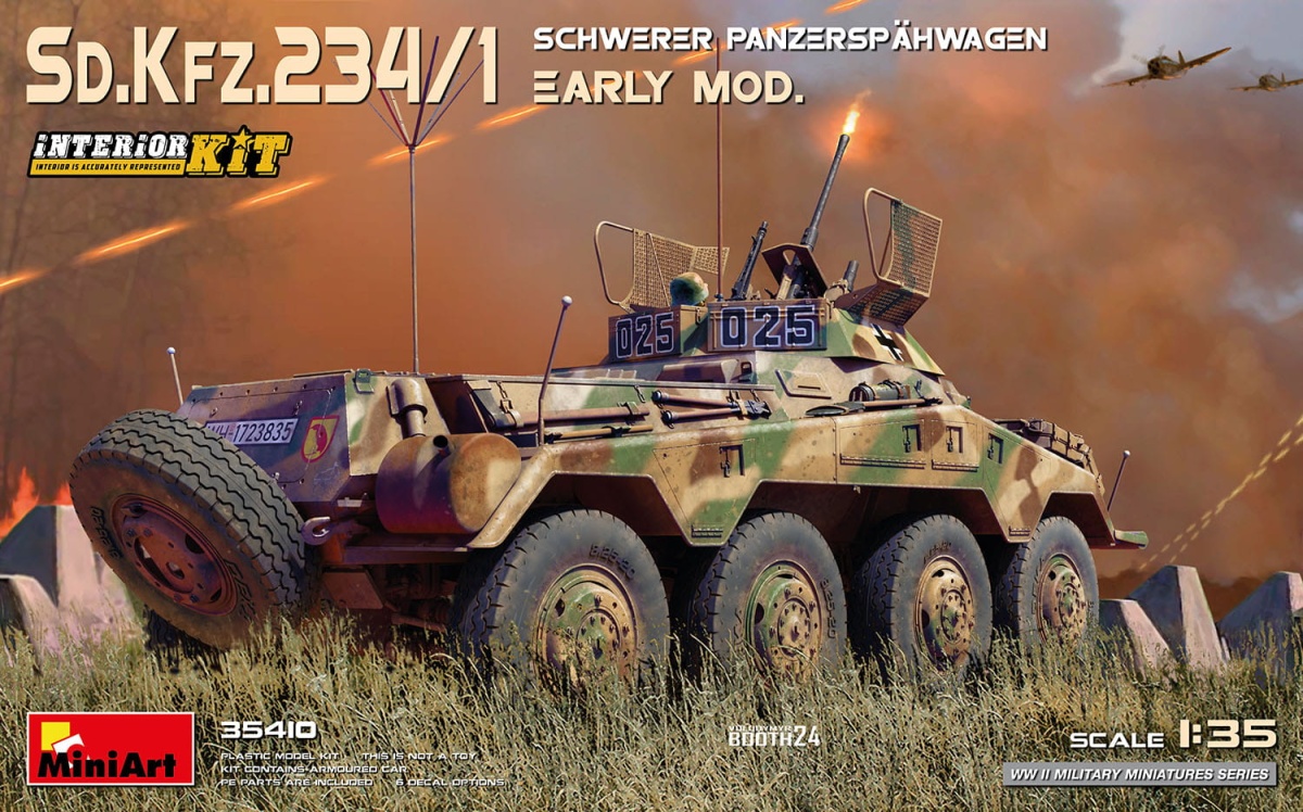 Zdjęcie główne produktu Sd.Kfz.234/1 Schwerer Panzerspahwagen 1:35 MiniArt 35410
