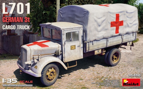 L701 German 3t Cargo Truck 1:35 MiniArt 35450