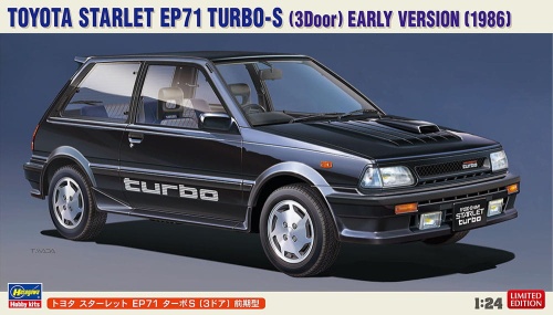 Toyota Starlet EP71 Turbo-S (3 Door) Early Version (1986) 1:24 Hasegawa 20687