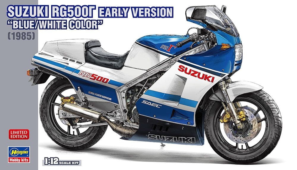 Zdjęcie główne produktu Suzuki RG500 Early Version Blue/White Color (1985) 1:12 Hasegawa 21760