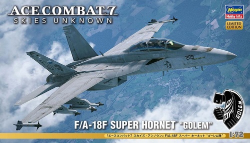 Ace Combat 7 Skies Unknown F/A-18F Super Hornet Golem 1:72 Hasegawa SP596