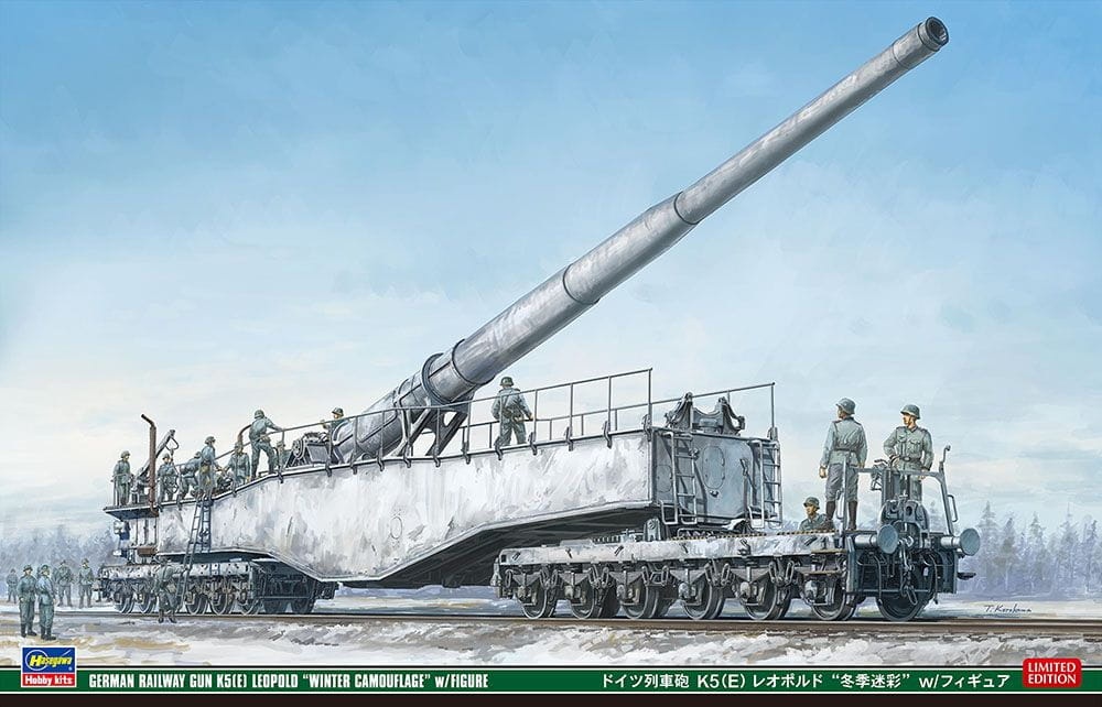 Zdjęcie główne produktu German Railway Gun K5 (E) Leopold 1:72 Hasegawa 30070