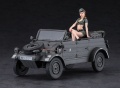 Zdjęcie dodatkowe produktu Pkw.K1 Kubelwagen Type 82 w/Blond Girls Figure 1:24 Hasegawa SP453