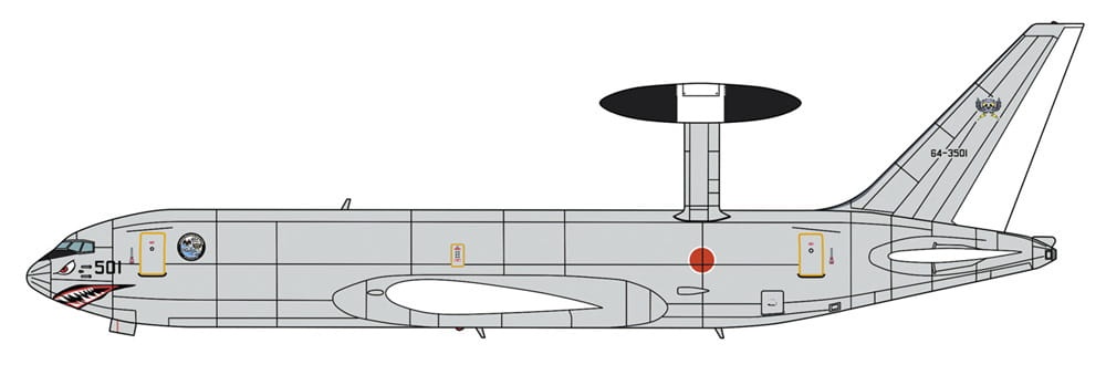 Zdjęcie dodatkowe produktu E-767 AWACS 1:200 Hasegawa 10860