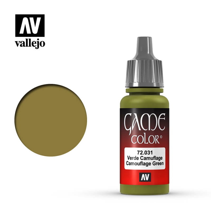 Zdjęcie dodatkowe produktu Vallejo 72031 Camouflage Green Game Color Farba