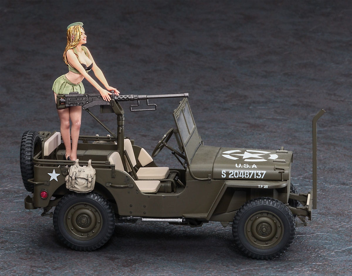Zdjęcie dodatkowe produktu 1/4 ton 4x4 Utility Truck (Cal. 50 M2 Machine Gun) 1:24 Hasegawa SP483