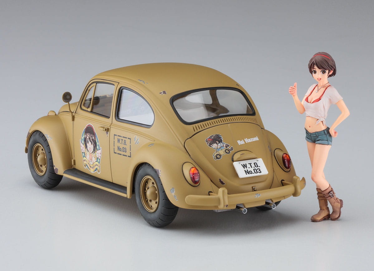 Zdjęcie dodatkowe produktu Wild Egg Girls No.03 Volkswagen Beetle Type 1 Rei Hazumi w/Figure 1:24 Hasegawa SP488