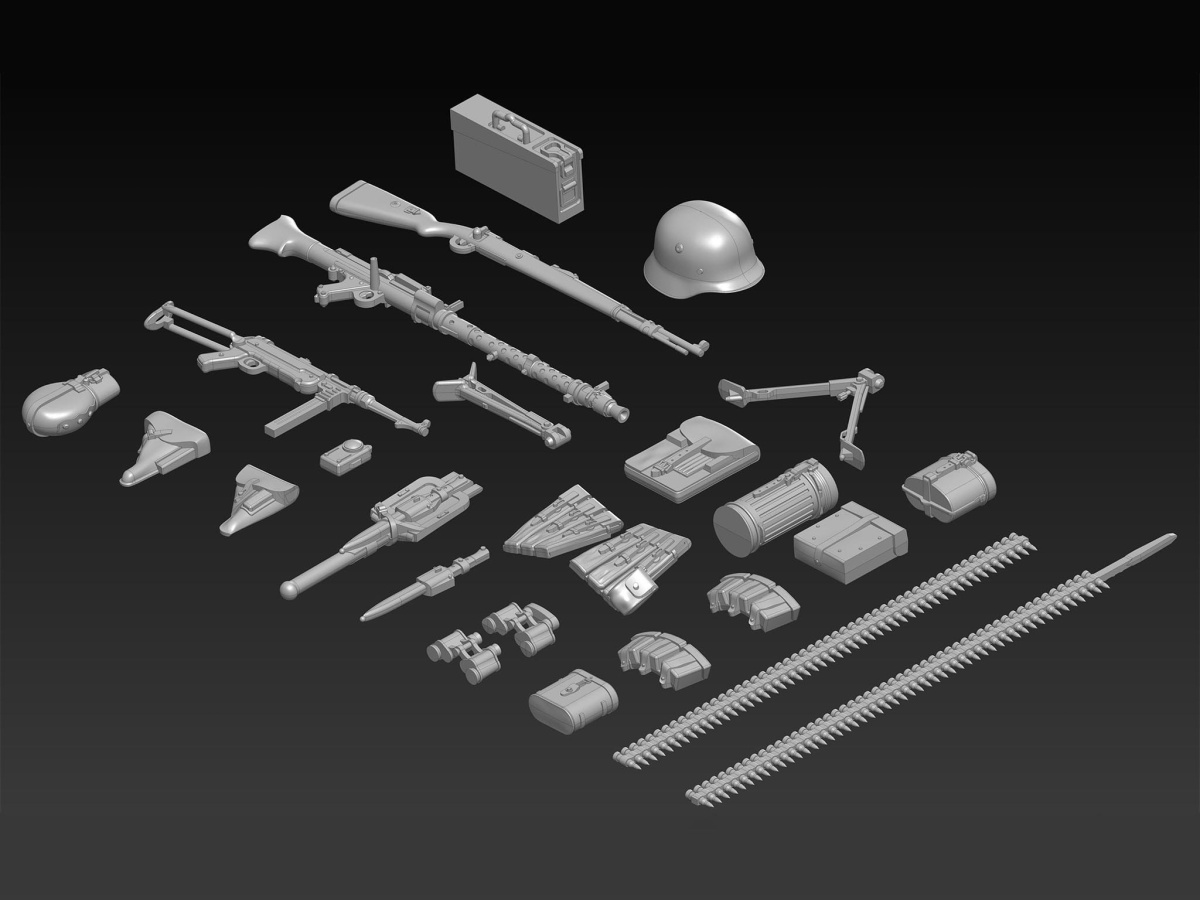 Zdjęcie dodatkowe produktu WWII German Infantry Weapons and Equipment 1:35 ICM 35638