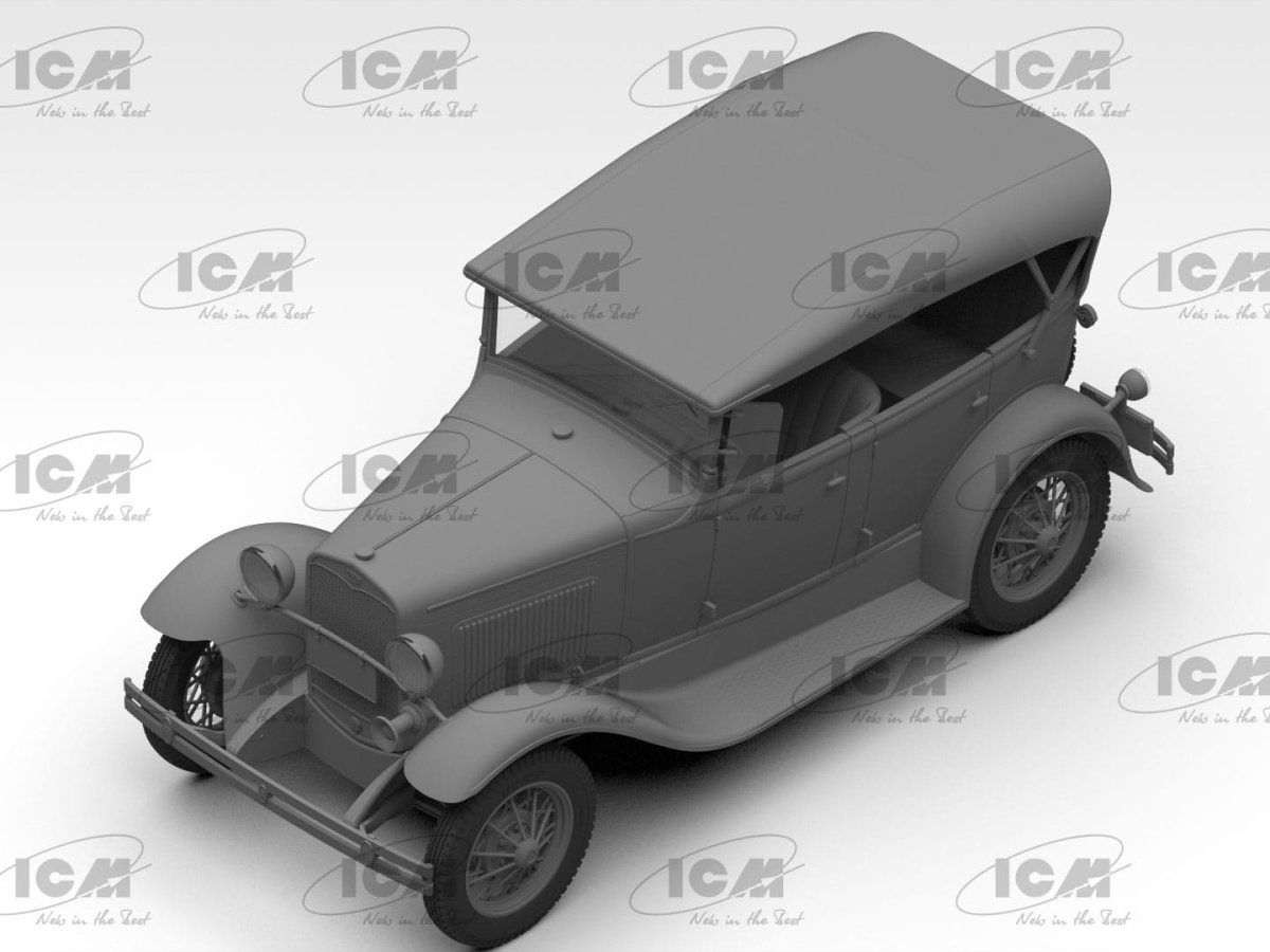 Zdjęcie dodatkowe produktu Model A Standard Phaeton Soft Top (1930s) 1:24 ICM 24050