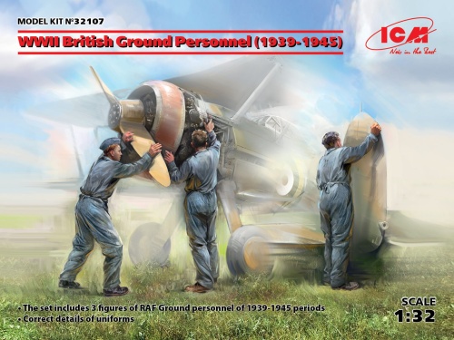 WWII British Ground Personnel (1939-1945) 1:32 ICM 32107