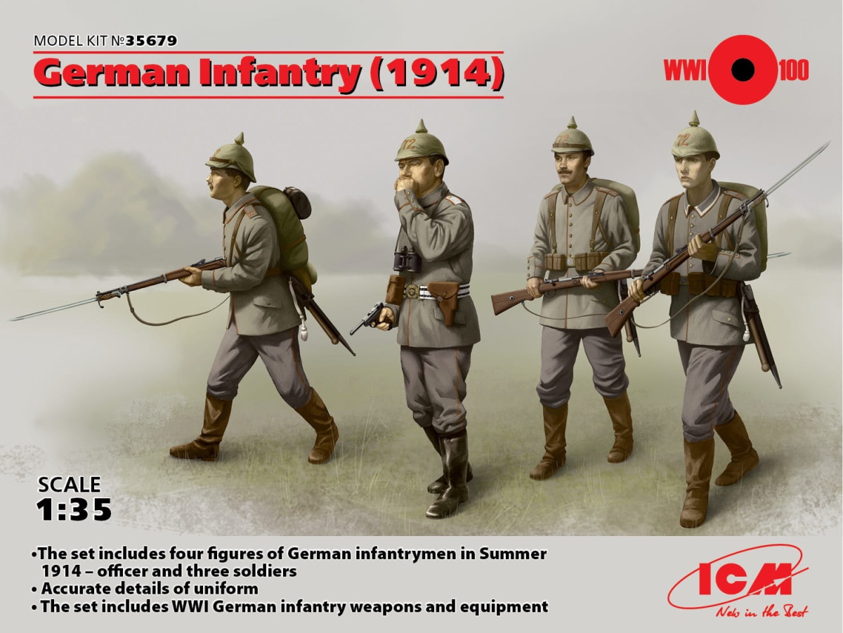 Zdjęcie główne produktu German Infantry (1914) 1:35 ICM 35679