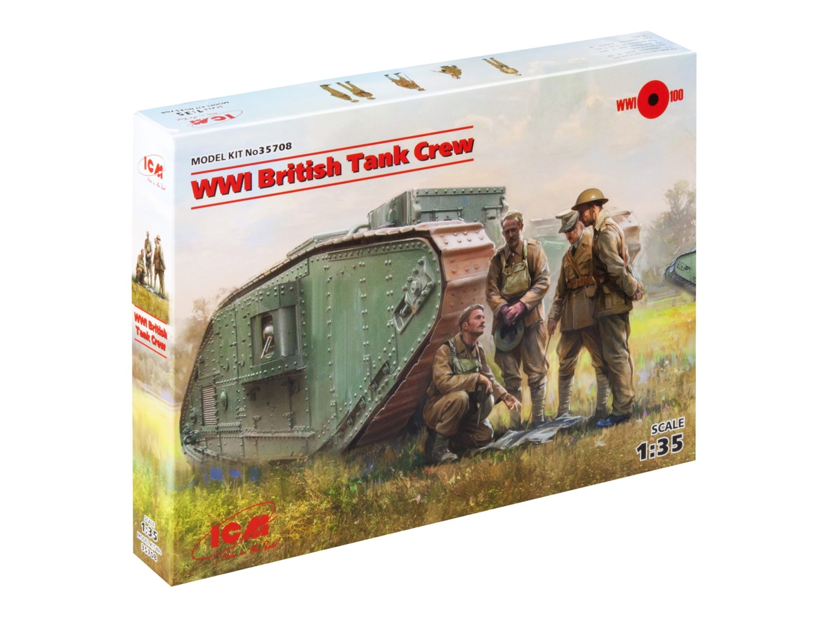 Zdjęcie dodatkowe produktu WWI British Tank Crew 1:35 ICM 35708