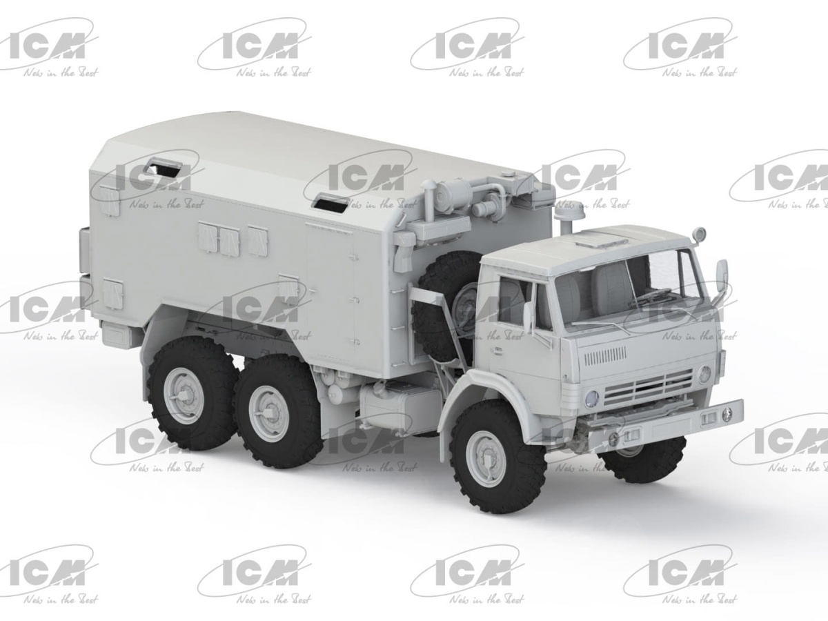 Zdjęcie dodatkowe produktu Soviet Six-Wheel Army Truck with Shelter 1:35 ICM 35002