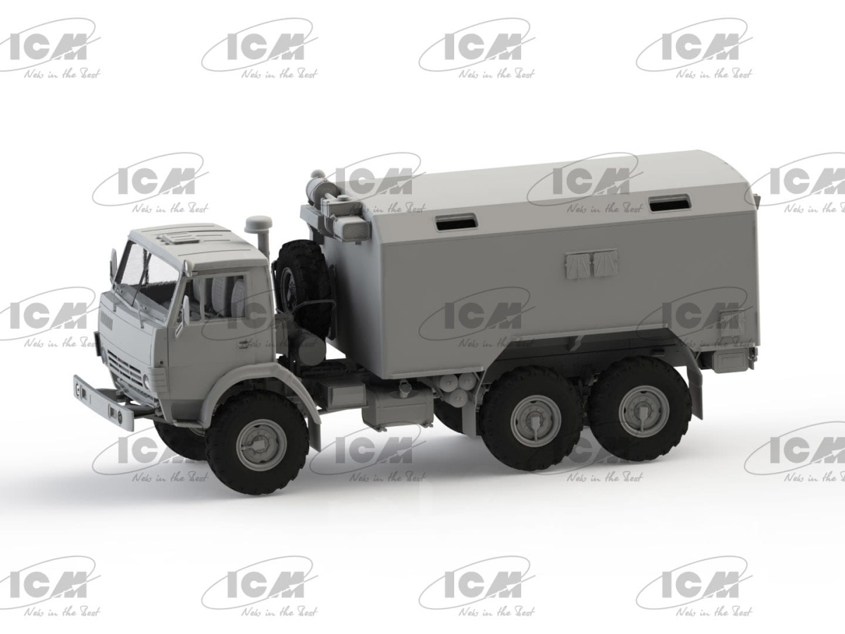 Zdjęcie dodatkowe produktu Soviet Six-Wheel Army Truck with Shelter 1:35 ICM 35002